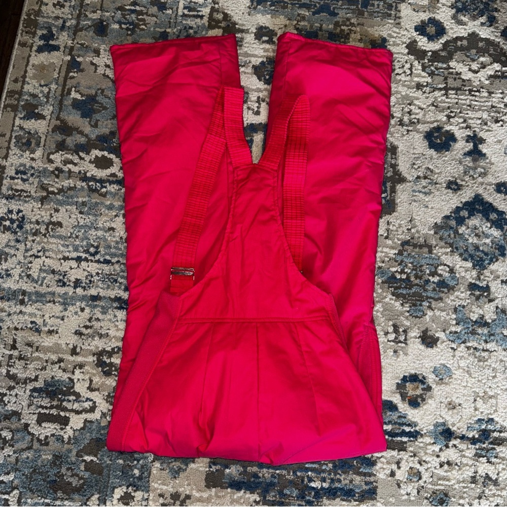 Hot Pink vintage Obermeyer Ski Overalls Pants - Picture 6 of 7